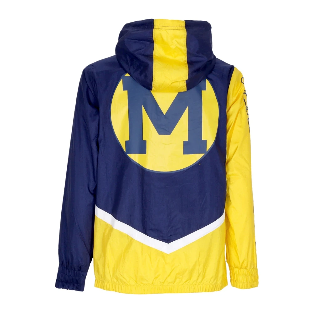 Mitchell & Ness Michigan Wolverines Windbreaker Jas Blue Heren