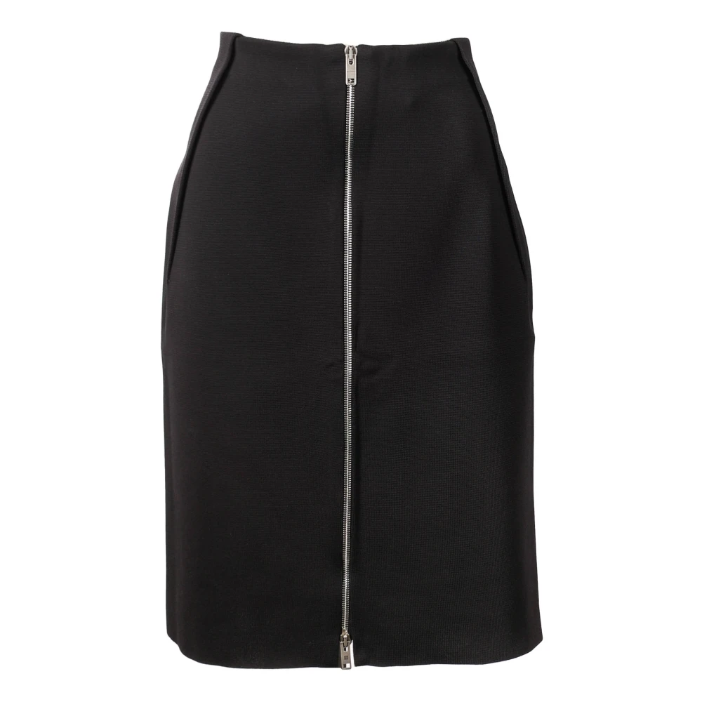 Givenchy Centrale Rits Voorkant Rok Black Dames