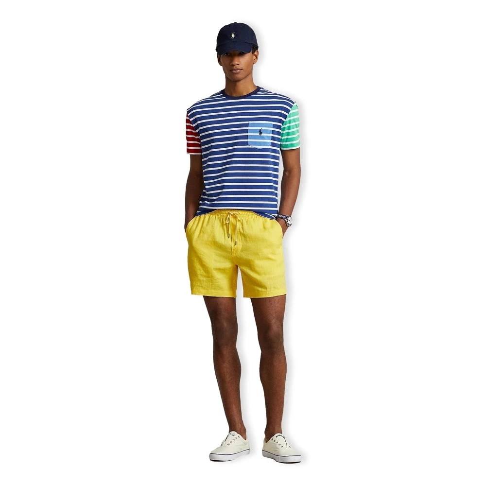 Ralph Lauren Klassieke Pasvorm Gestreept Katoenen T-Shirt Multicolor Heren