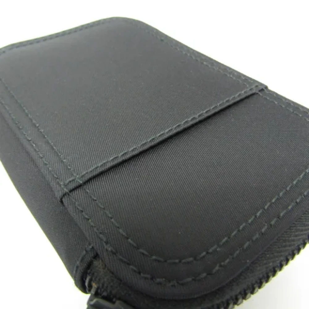 Prada Vintage Pre-owned Nylon key-holders Black Dames