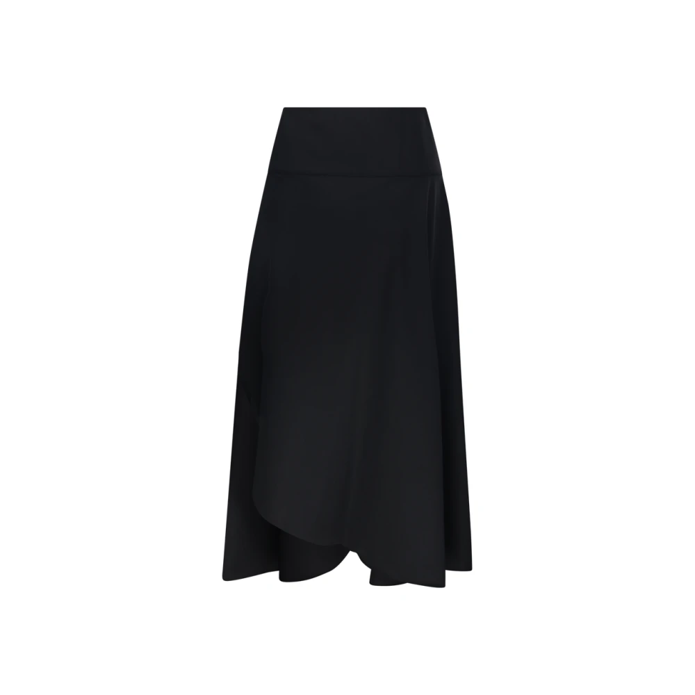Alaïa Asymmetrische Zwarte Rok Black Dames