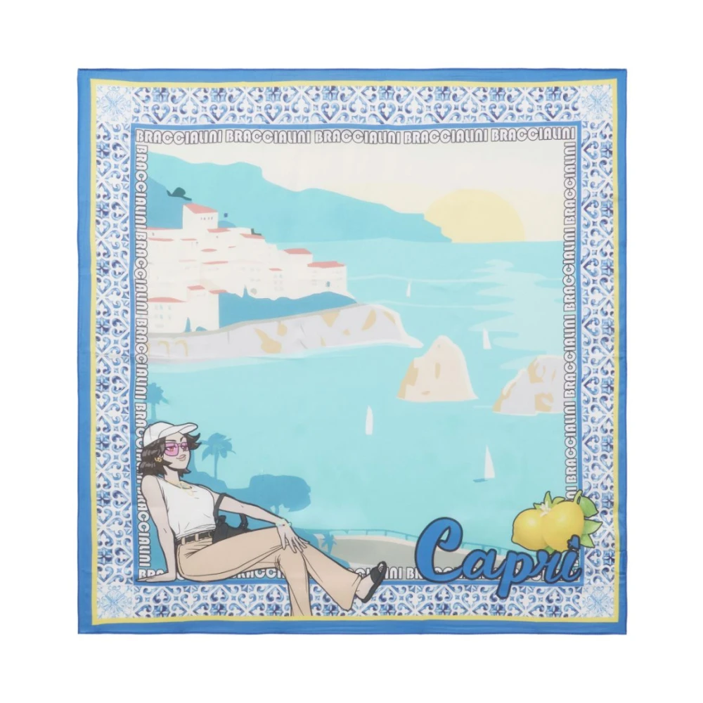Braccialini Stijlvolle Foulard Sjaal Bfr343 Multicolor Dames