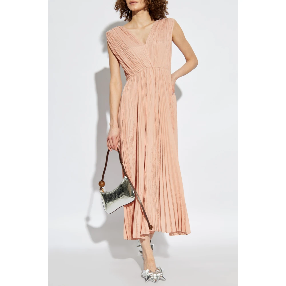 Forte Geplooide jurk Pink Dames