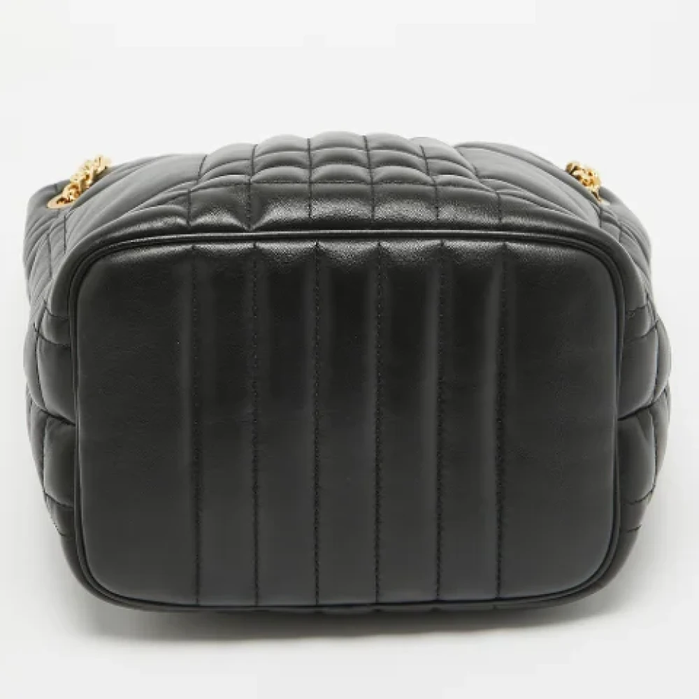 Burberry Vintage Pre-owned Leather totes Black Dames