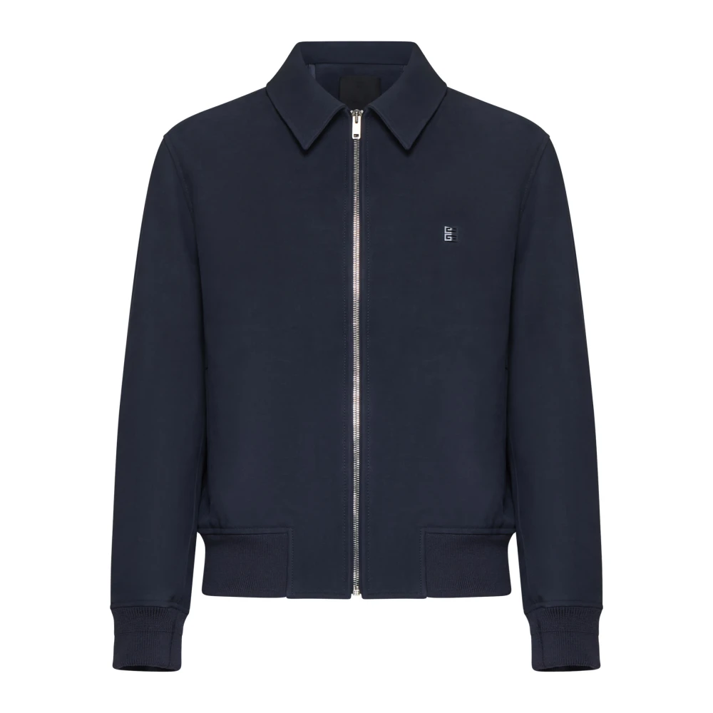 Givenchy Kalfsleren Jas Blue Heren