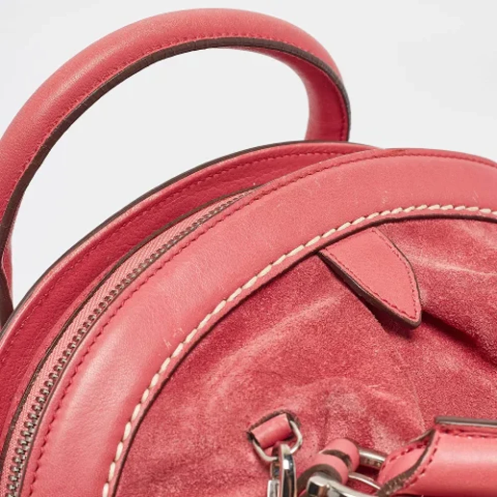 Salvatore Ferragamo Pre-owned Leather shoulder-bags Pink Dames