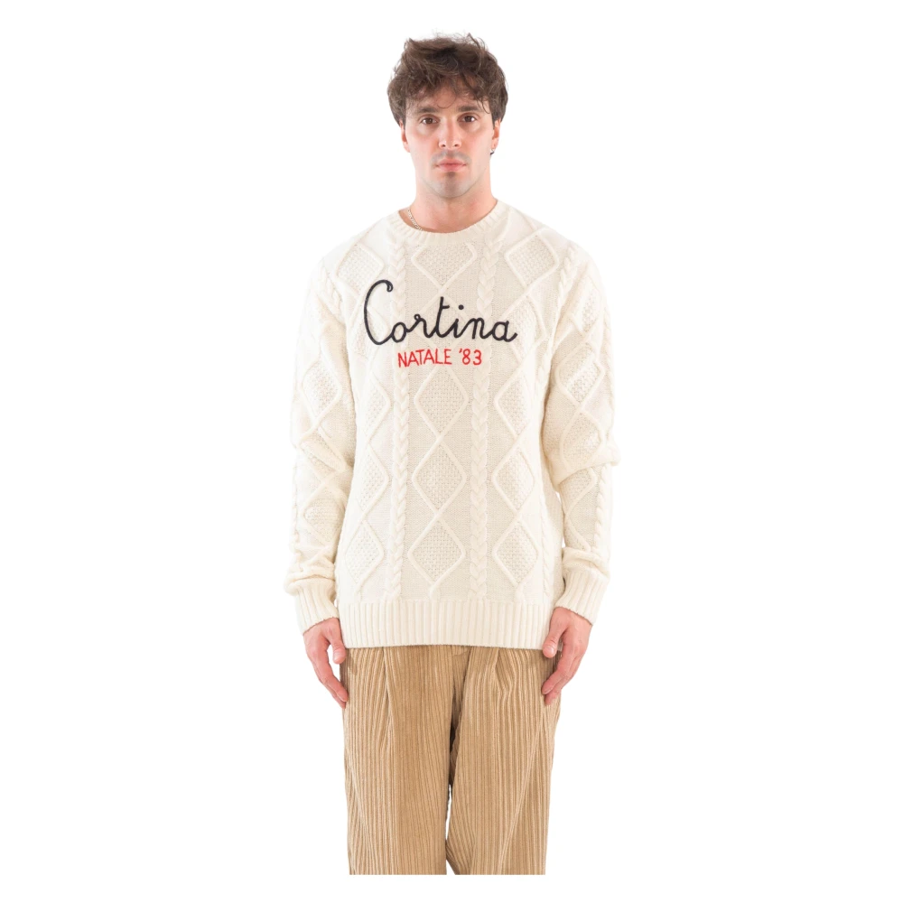 MC2 Saint Barth Kabeltrui in Bergen Cortina White Heren