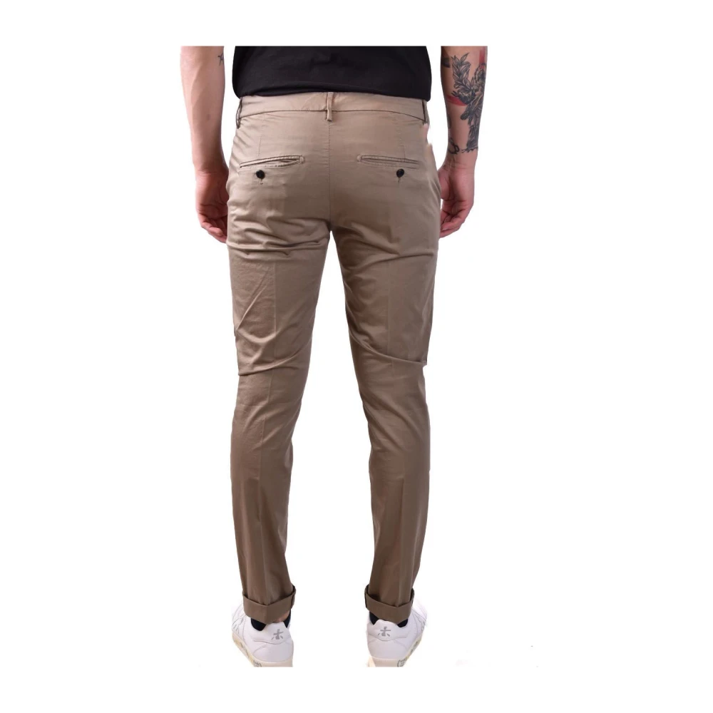 Dondup Multicolor Stijlvolle Katoenen Broek Brown Heren