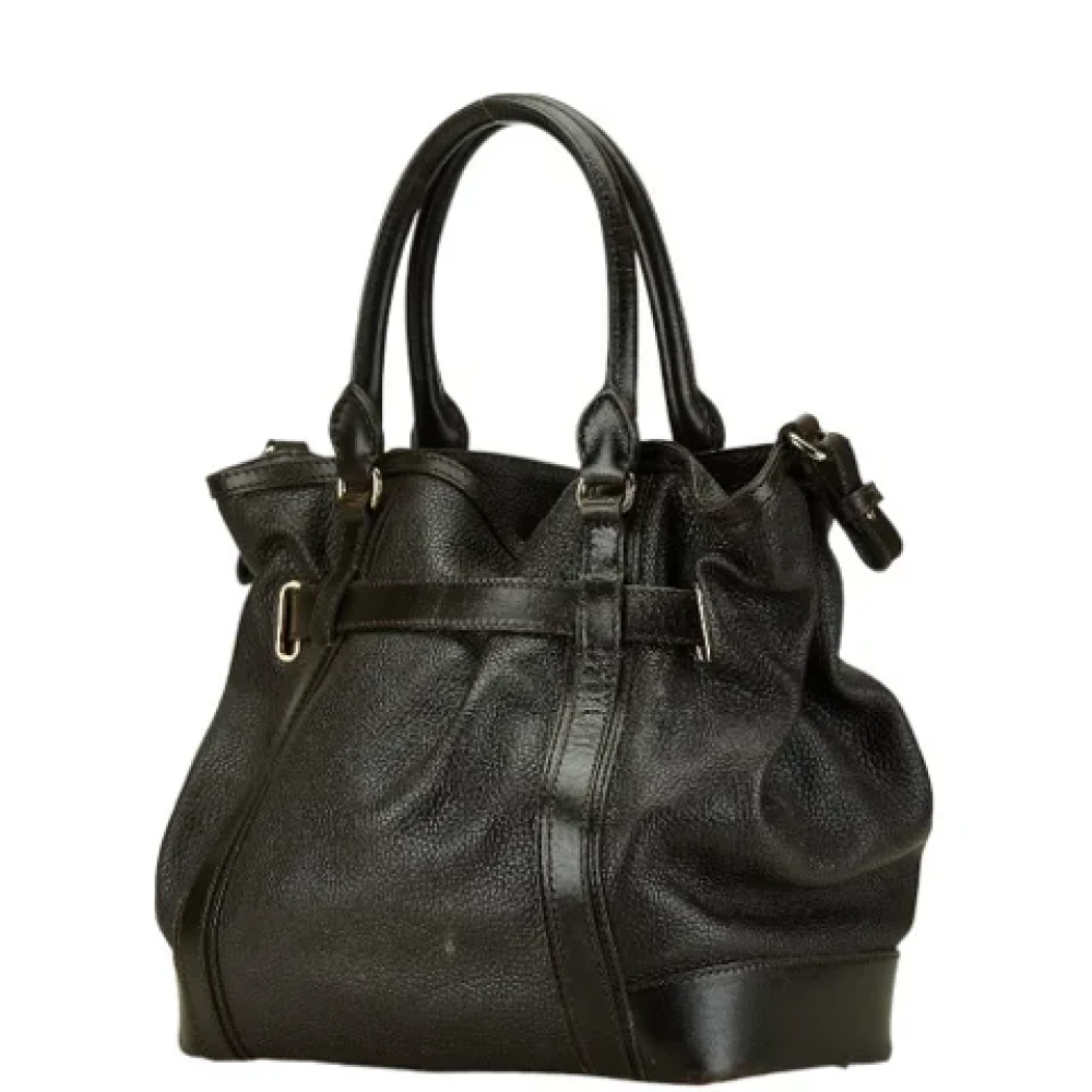 Burberry Vintage Pre-owned Leather handbags Brown Dames