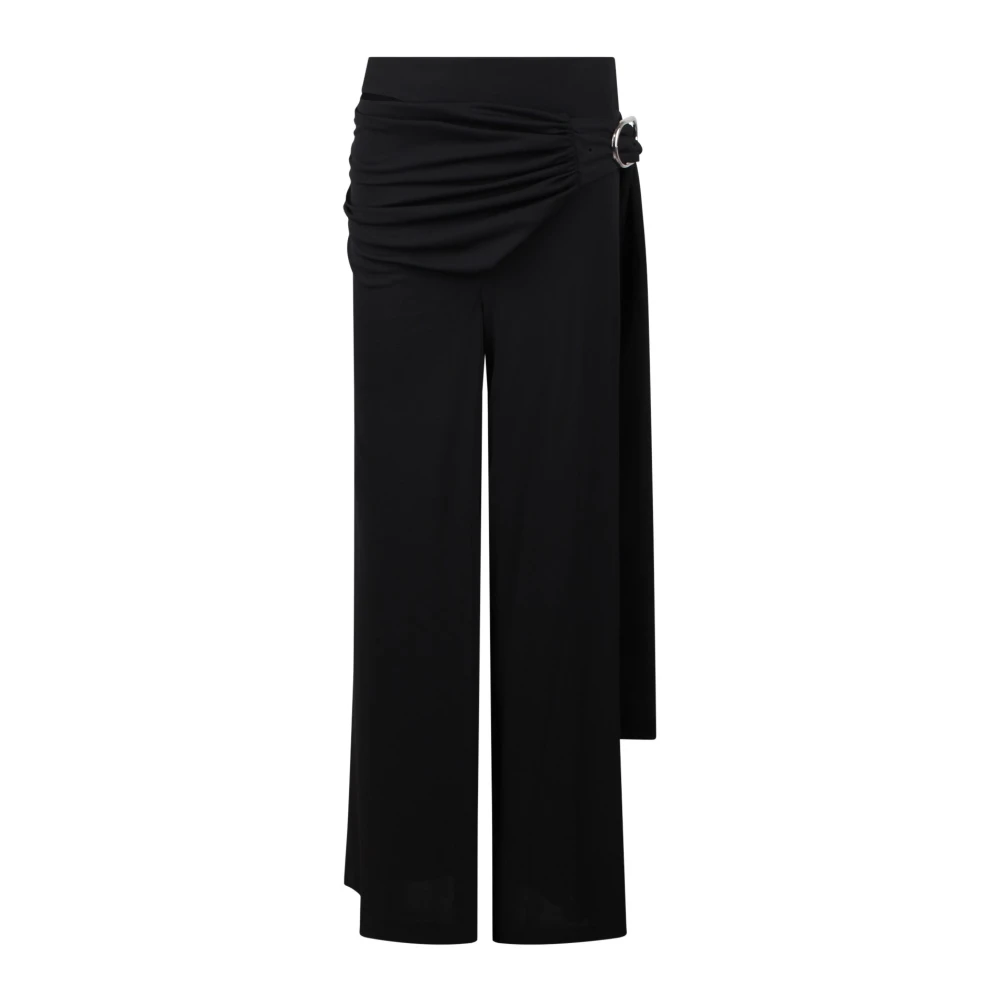 Paco Rabanne Straight Trousers Black Dames
