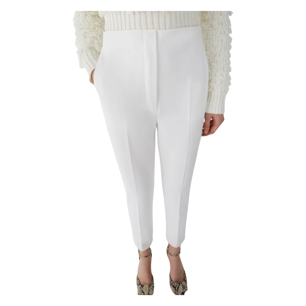 Iblues Witte Broek Stretch Jersey Broek White Dames