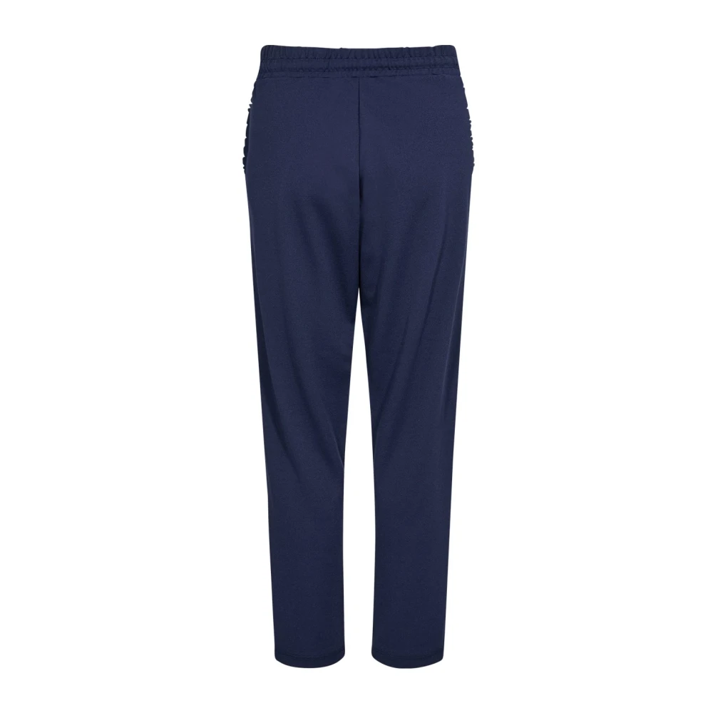 Soyaconcept Blauwe Comfortabele Gerecyclede Polyesterbroek Blue Dames