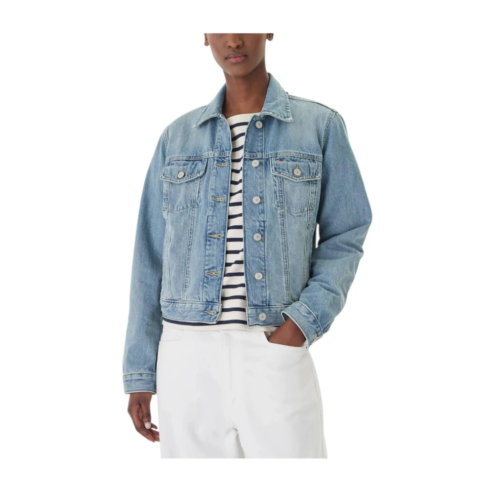 Tommy Hilfiger Women's Blue Denim Jacket - Denim Jackets - M - Jackets