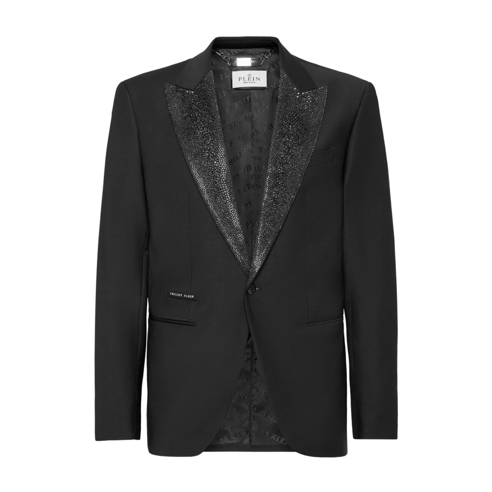 Philipp Plein Unieke Heren Blazer Verhoog Je Stijl Black Heren