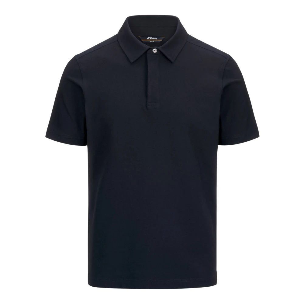 K-Way Men's Blue Polo Shirts, M, Ice Cotton Polo Shirt