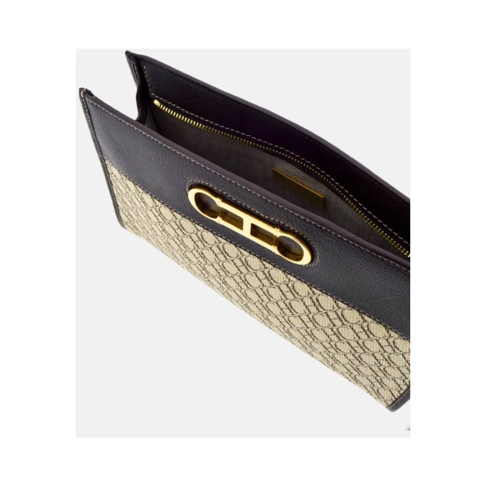 Carolina Herrera Gouden Initialen Insignia Clutch Multicolor Dames