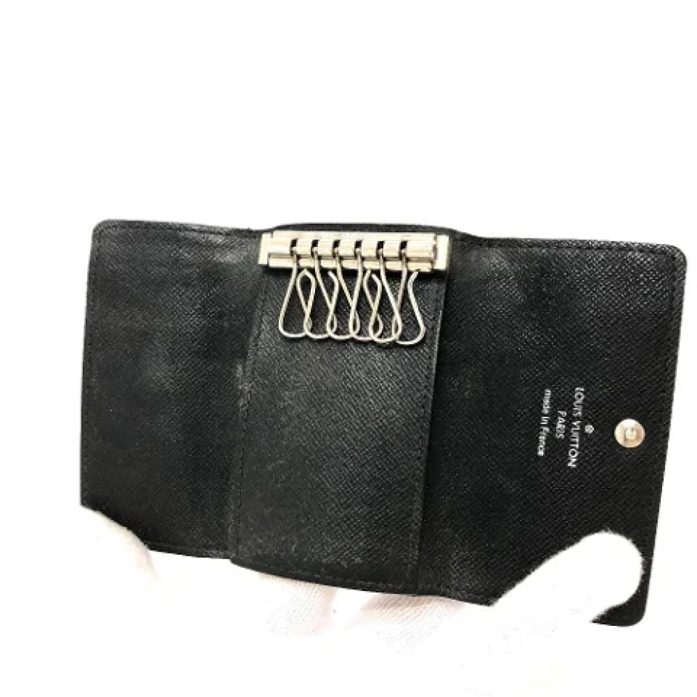 Louis Vuitton Vintage Pre-owned Cotton key-holders Black Dames