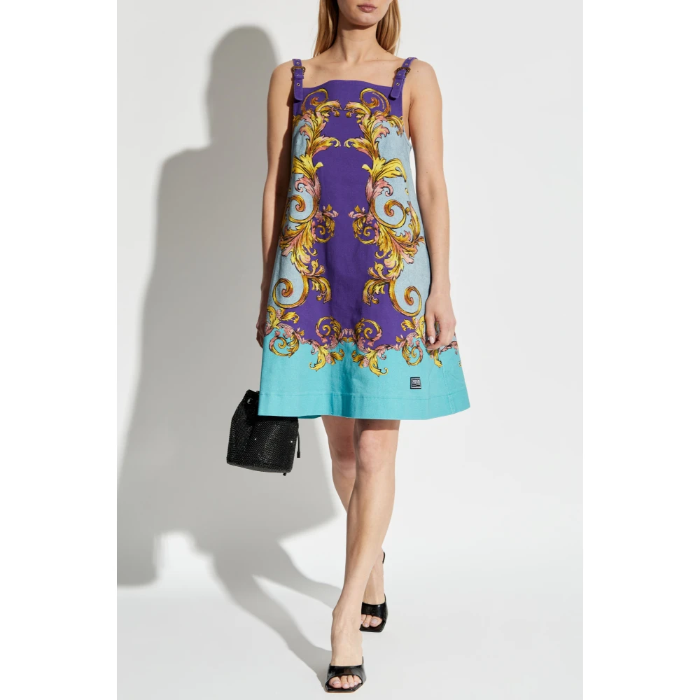 Versace Jeans Couture Jurk met bandjes Multicolor Dames