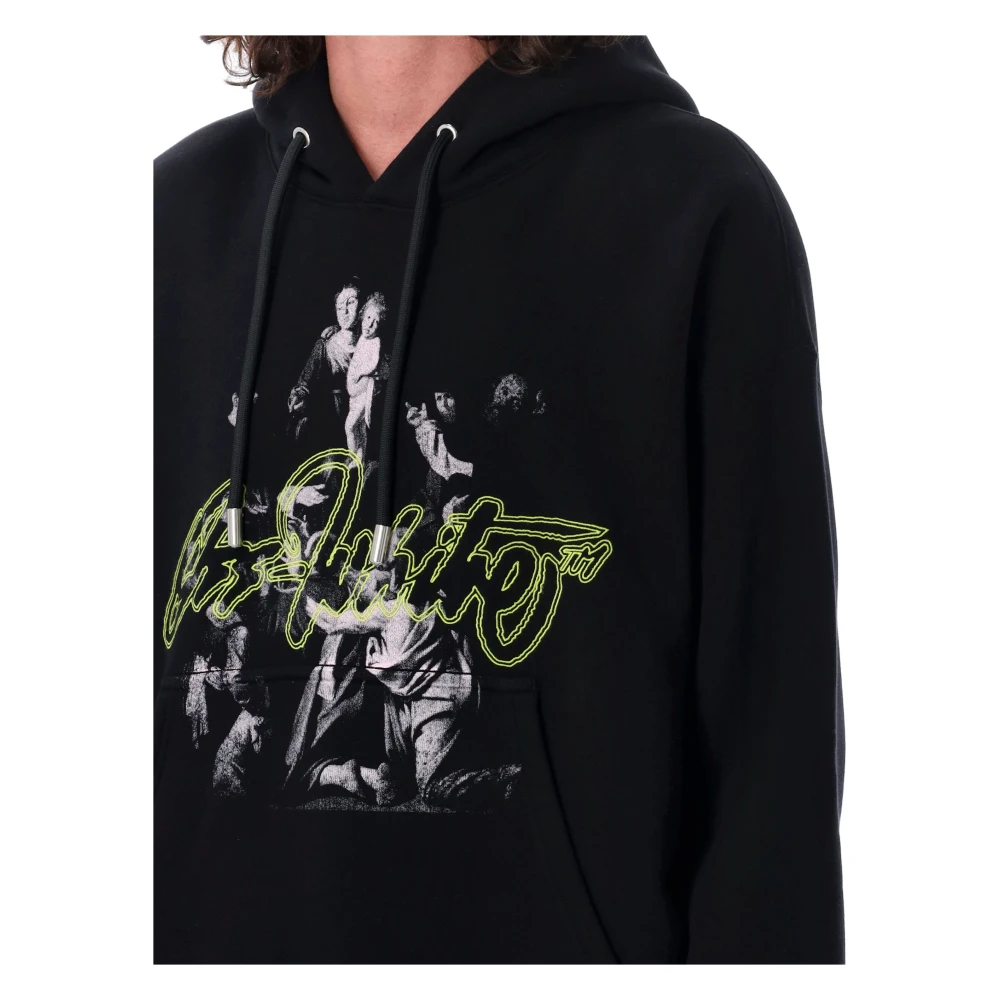 Off White Script Mary Skate Hoodie Zwart Multi Black Heren