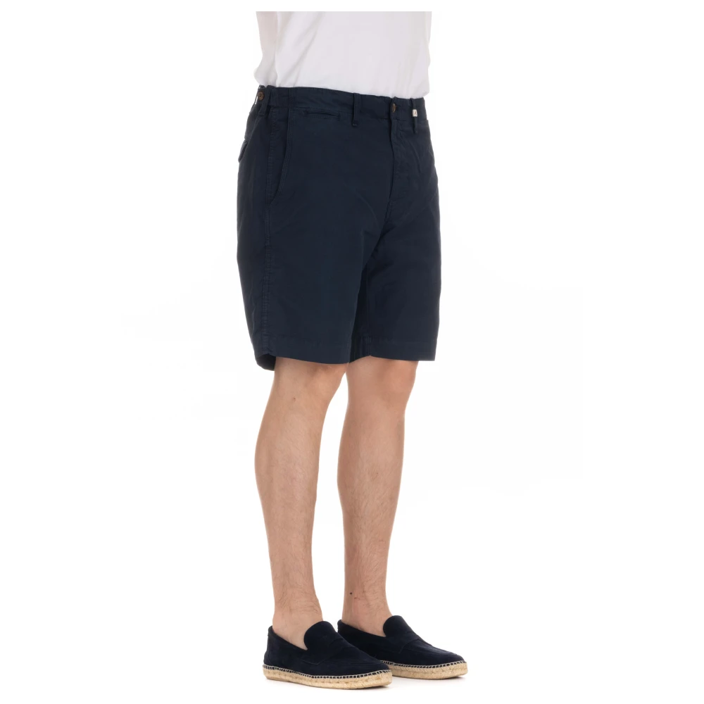 Myths Blauwe Katoenen Bermuda Shorts Blue Heren