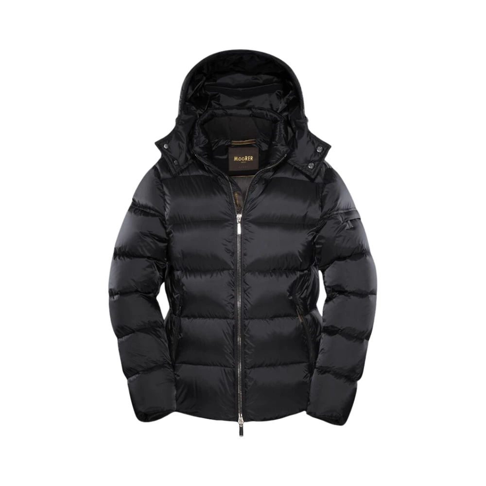 Moorer Men's Black Down Jackets, S, Brett-Sh