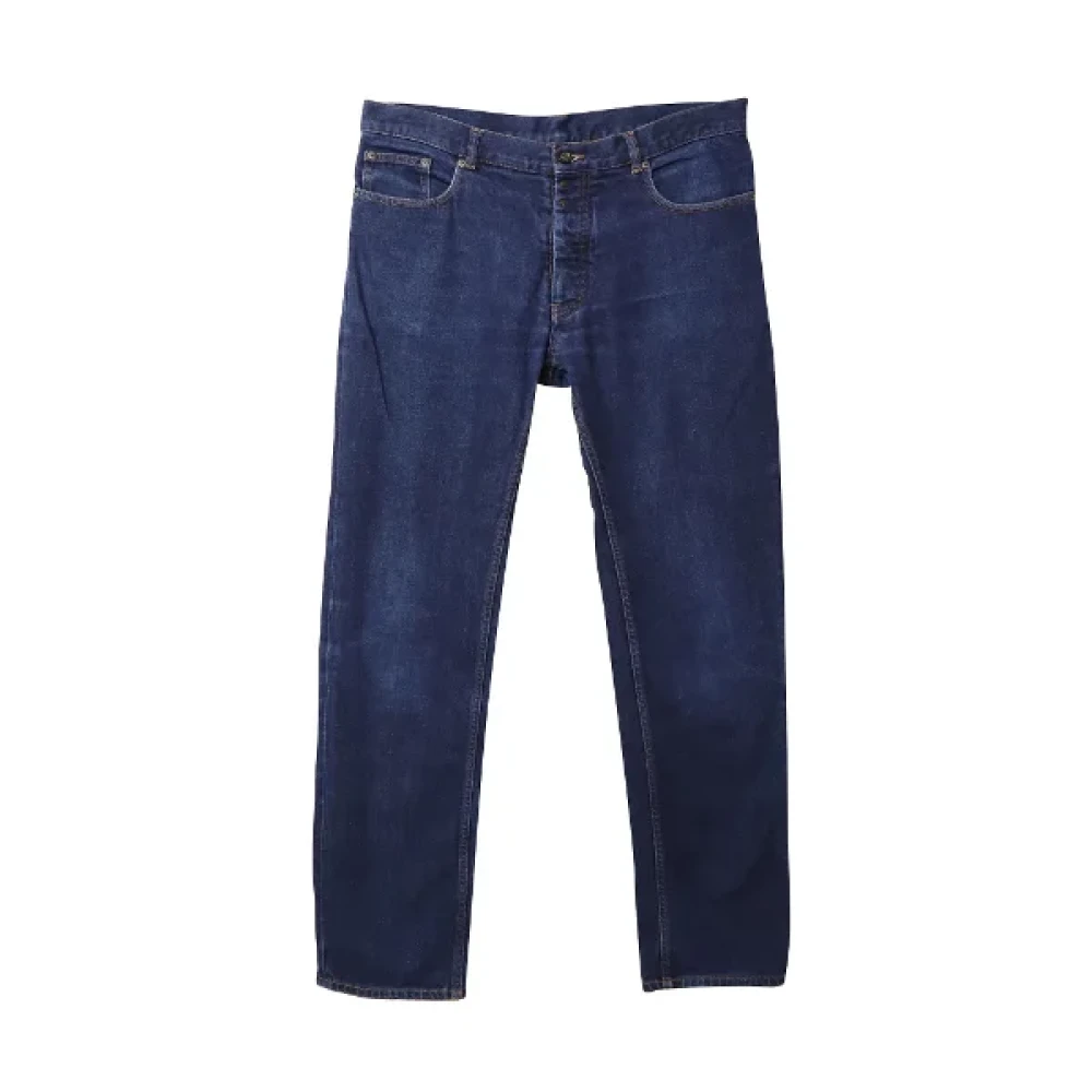 Maison Margiela Pre-owned Cotton jeans Blue Heren