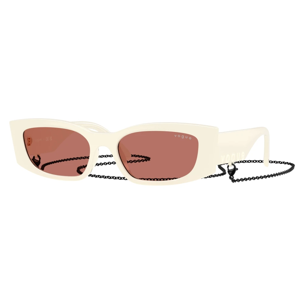 Vogue White Sunglasses, Female, 53 Mm, Vo5655su Sunglasses