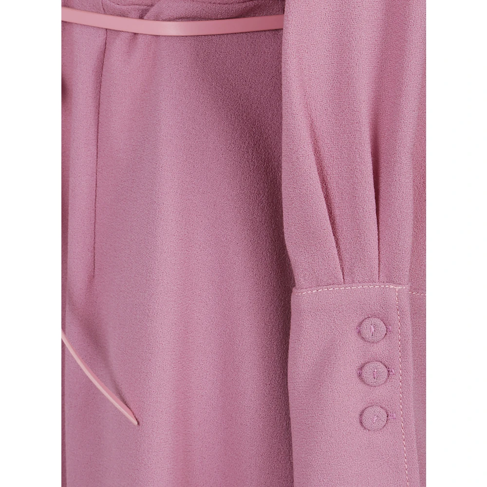 Crida Milano Roze Wollen Jurk Gemaakt in Italië Pink Dames