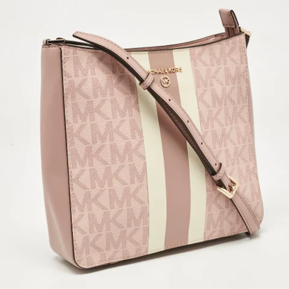 Michael Kors Pre-owned Canvas crossbody-bags Pink Dames