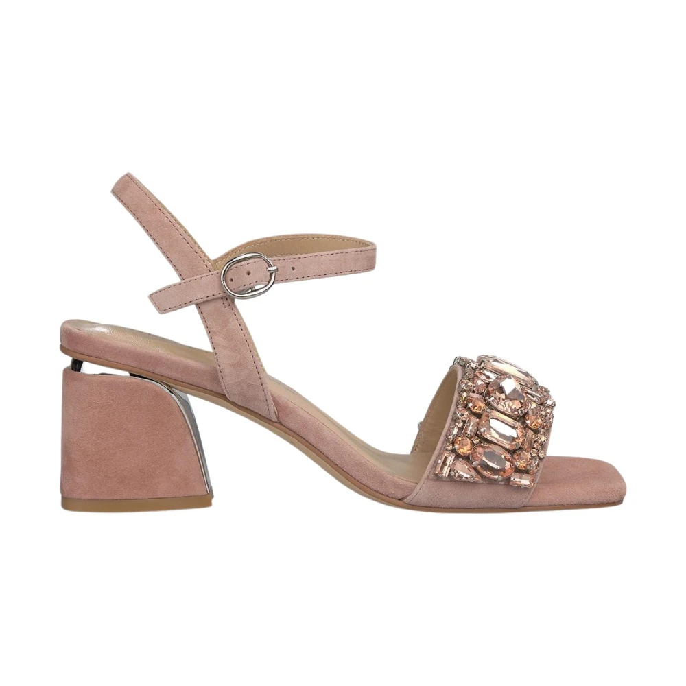 ALMA EN PENA Sandal med strassband Pink, Dam