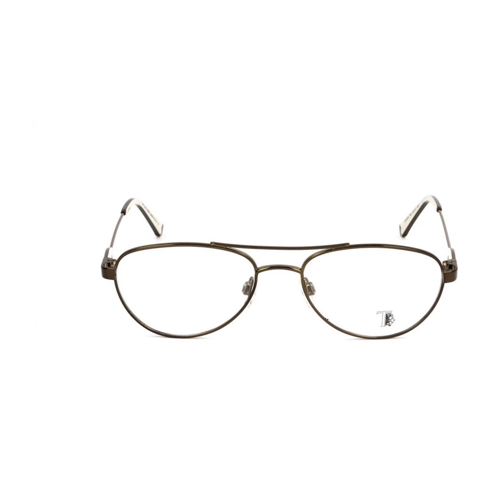 TOD'S Bronzen Aviator Metalen Frame Bril Brown Heren