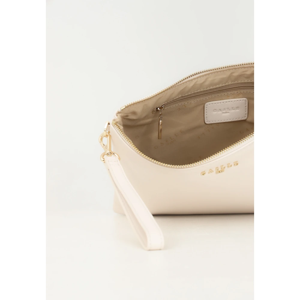 Gaëlle Paris Elegante Ivoor Clutch Tas Beige Dames