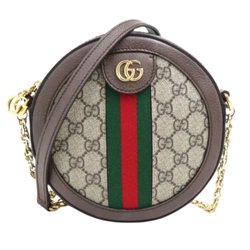 Gucci Vintage Pre-owned Canvas crossbody-bags Beige Dames