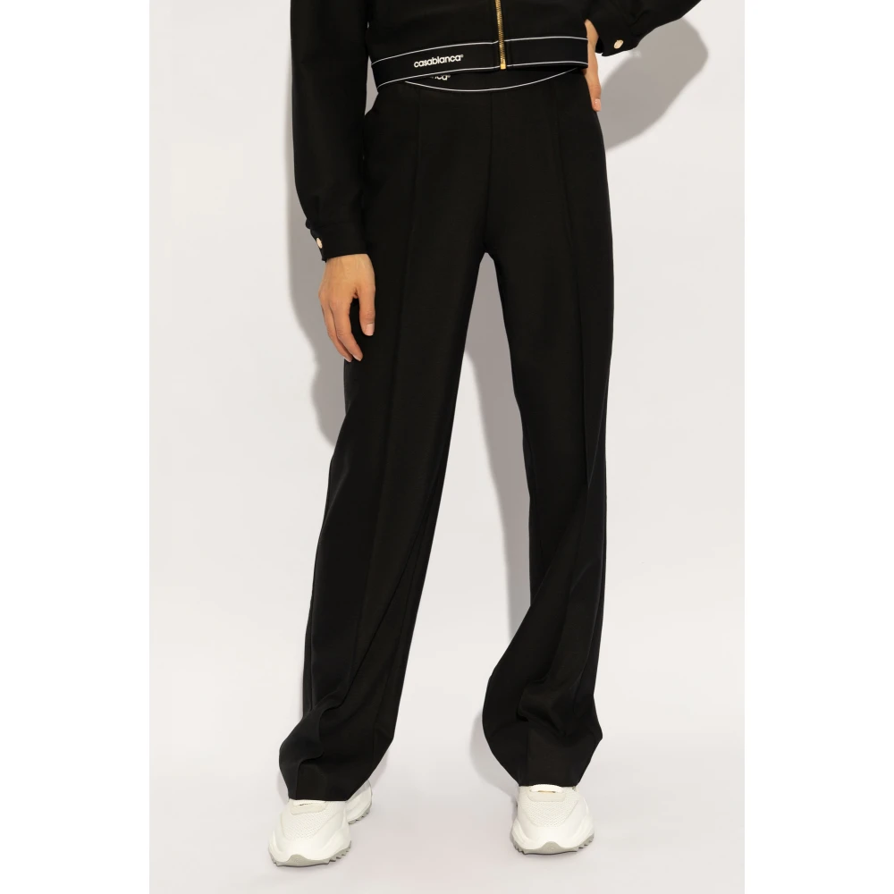 Casablanca Gekreukte broek Black Dames