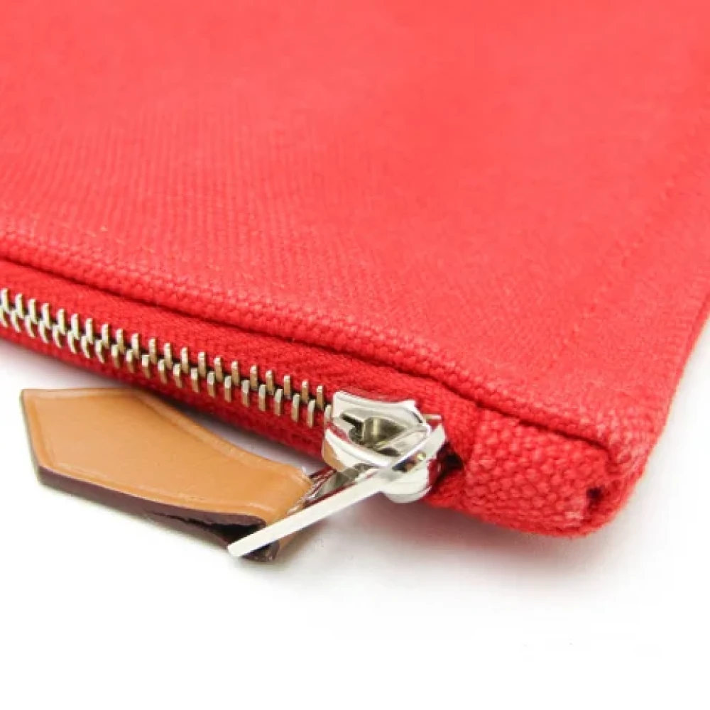 Hermès Vintage Pre-owned Cotton pouches Red Dames