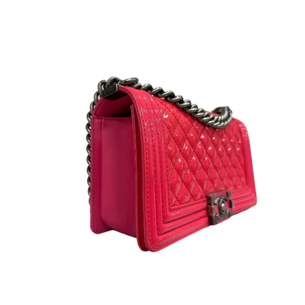 Chanel Vintage Pre-owned Leather chanel-bags Pink Dames