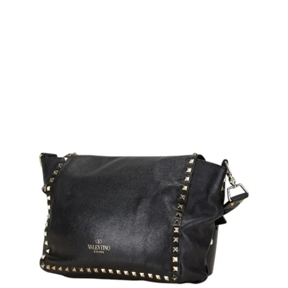 Valentino Vintage Pre-owned Leather shoulder-bags Black Dames