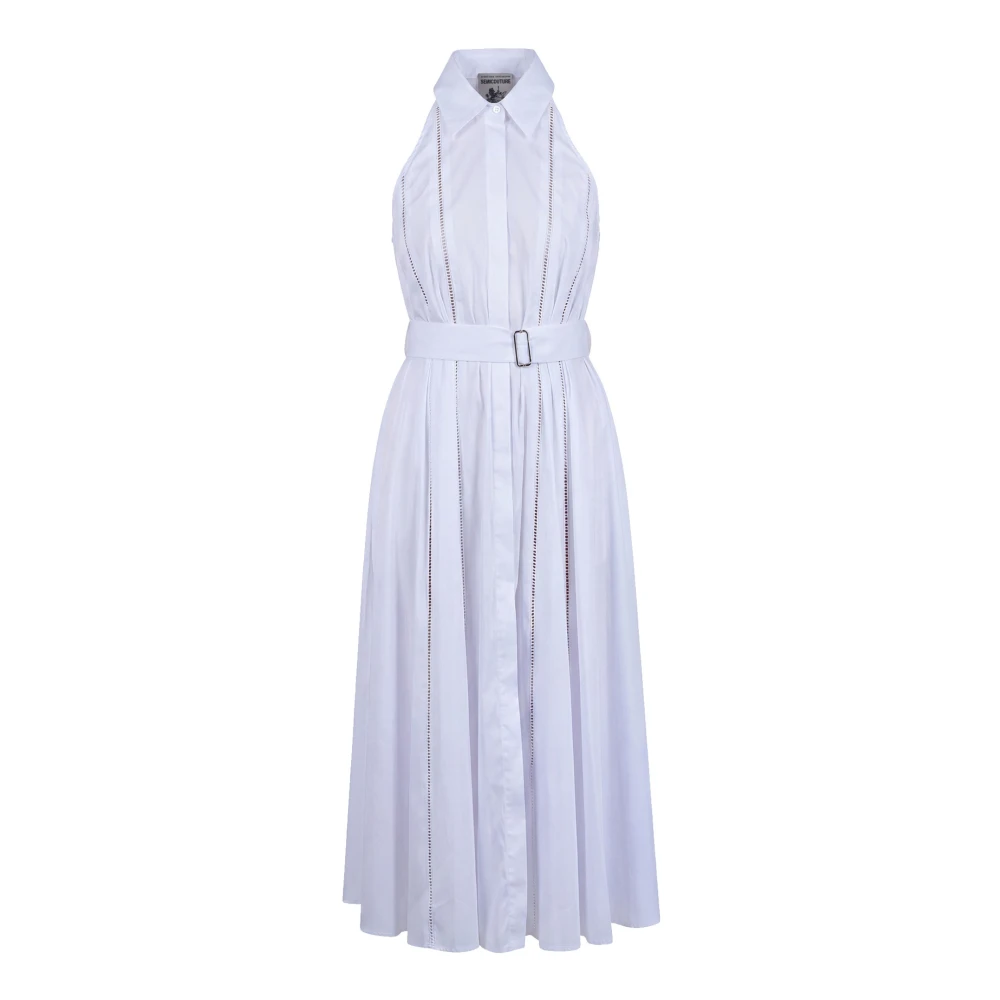 Semicouture White Shirt Dresses, Female, L, Myrtie Shirt Dress