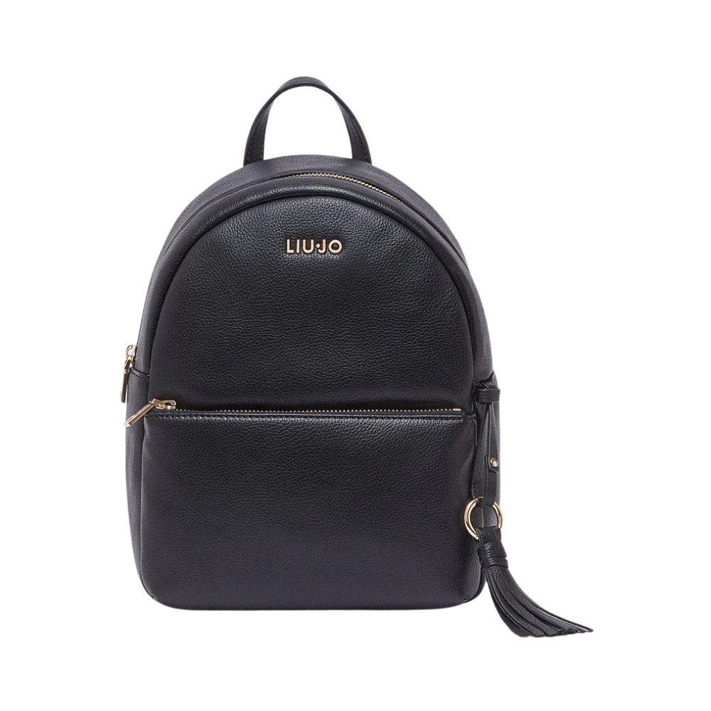 Liu Jo Vrouw Zwart Tassen Dames, One Size, Zaino Medio Con Charm