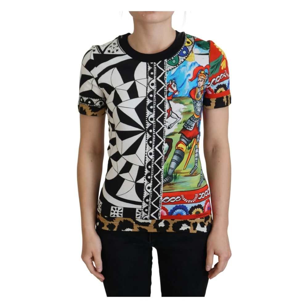 Dolce & Gabbana Women's Multicolor T-Shirts, 2XS, Casual T-Shirt