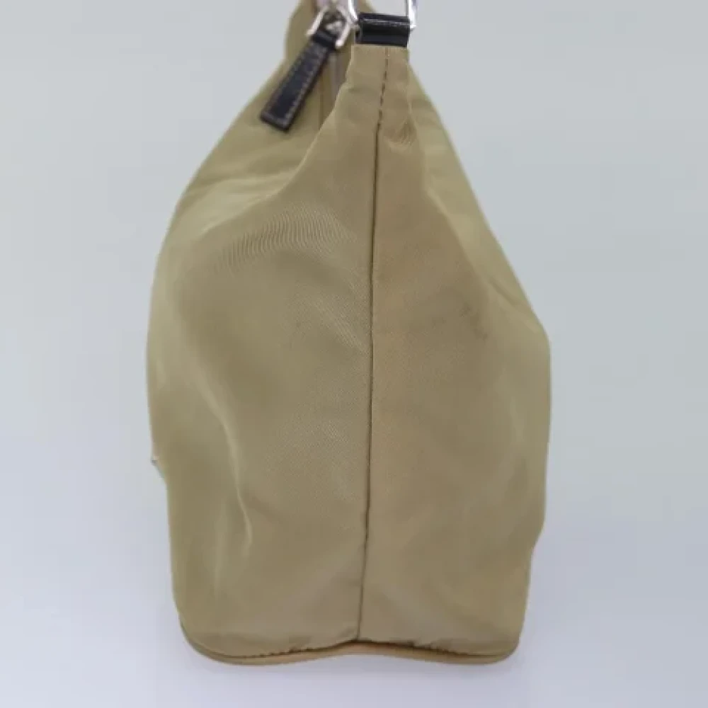Prada Vintage Pre-owned Fabric prada-bags Beige Dames