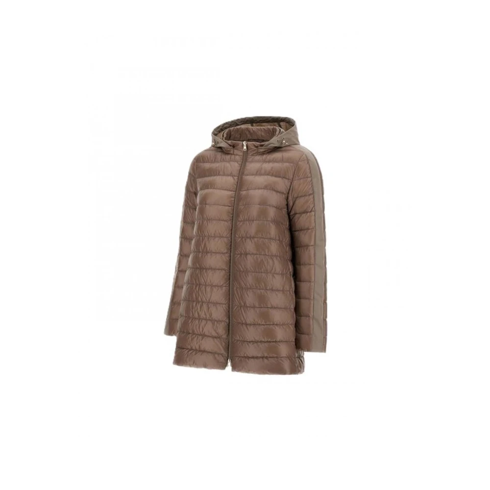 Herno Stijlvolle Puffer en Parka Jassen Brown Dames