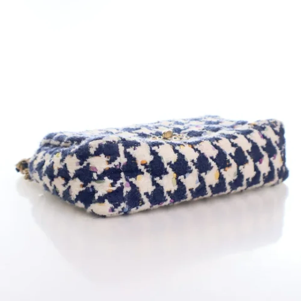 Chanel Vintage Pre-owned Wool chanel-bags Blue Dames