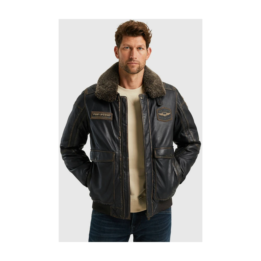 PME Legend Flight Jacket Snowprop Sheep Veg R Brown Heren