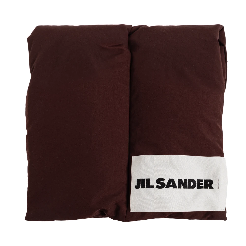Jil Sander Donna Marrone Down Scarf