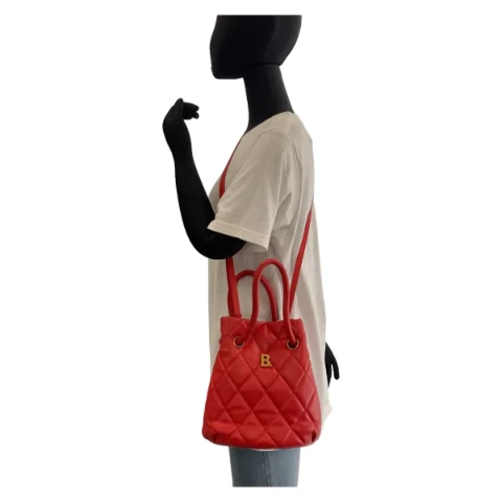 Balenciaga Vintage Pre-owned Leather crossbody-bags Red Dames