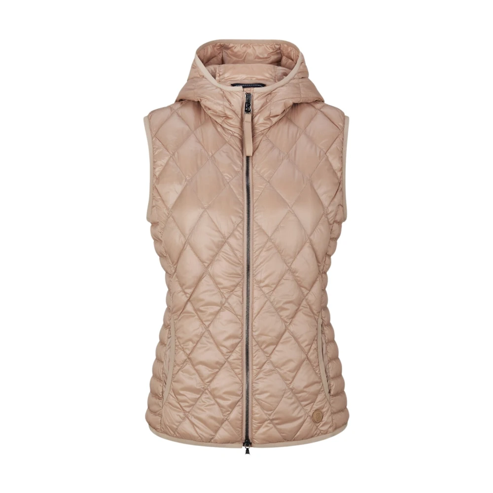 Bogner Beige Lätt Dunväst Beige, Dam