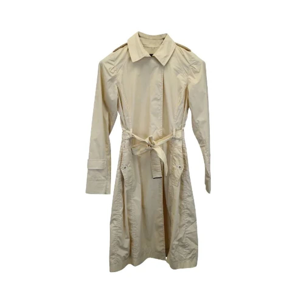 Fendi Vintage Pre-owned Polyester outerwear Beige Dames