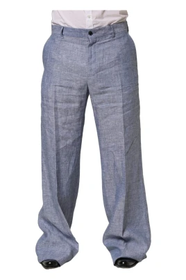 Linen Straight Dress Trousers