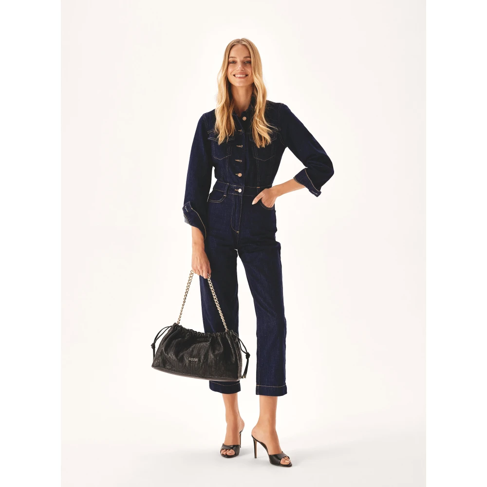 Kazar Handtas met schouderkettingen Black Dames